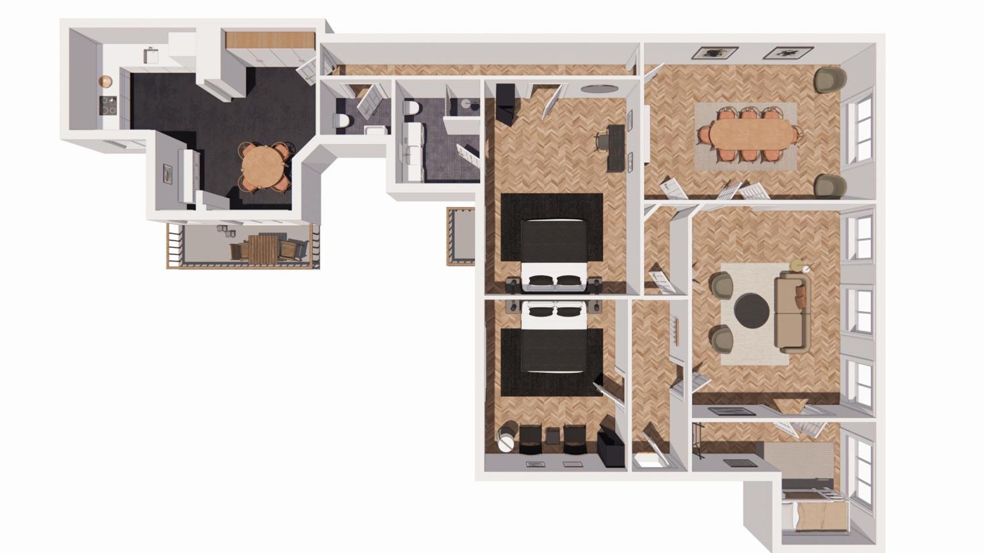 3 Bedroom Apartment In Lovely Area København Ngoại thất bức ảnh